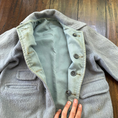 Vintage Boys Jacket Toddler Rockabilly 40s 50s Kids Baby Coat Blue Pocket Watch