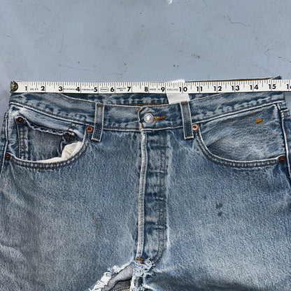 Levis 501 Vintage Y2K XX Straight Leg Jeans 33x36 Light Wash 2000s Act 31x32
