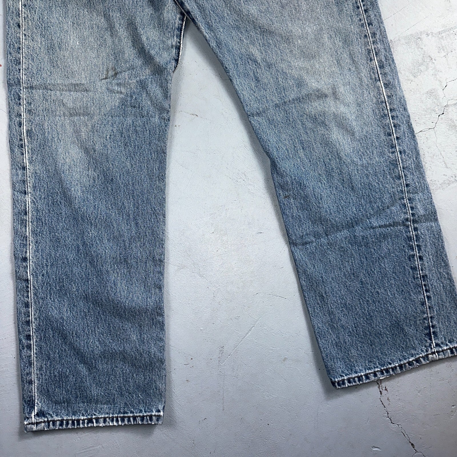 Levis 501 Vintage 90s Mexico Straight Leg Jeans 40x32 Y2K Light Wash Act 36x30