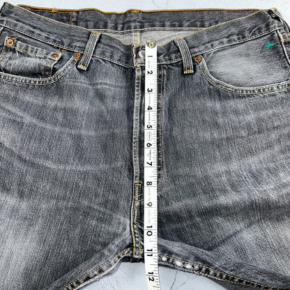 Levis 501 Vintage Y2K XX Straight Leg Jeans Black Light Wash 34x34 Act 33x33