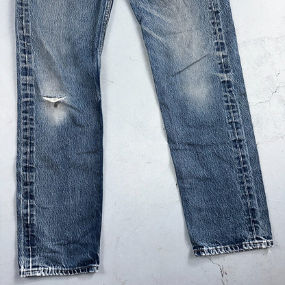 Levis 501 Vintage 90s USA XX Straight Leg Jeans Blue Med Wash 34x38 Act 31x33
