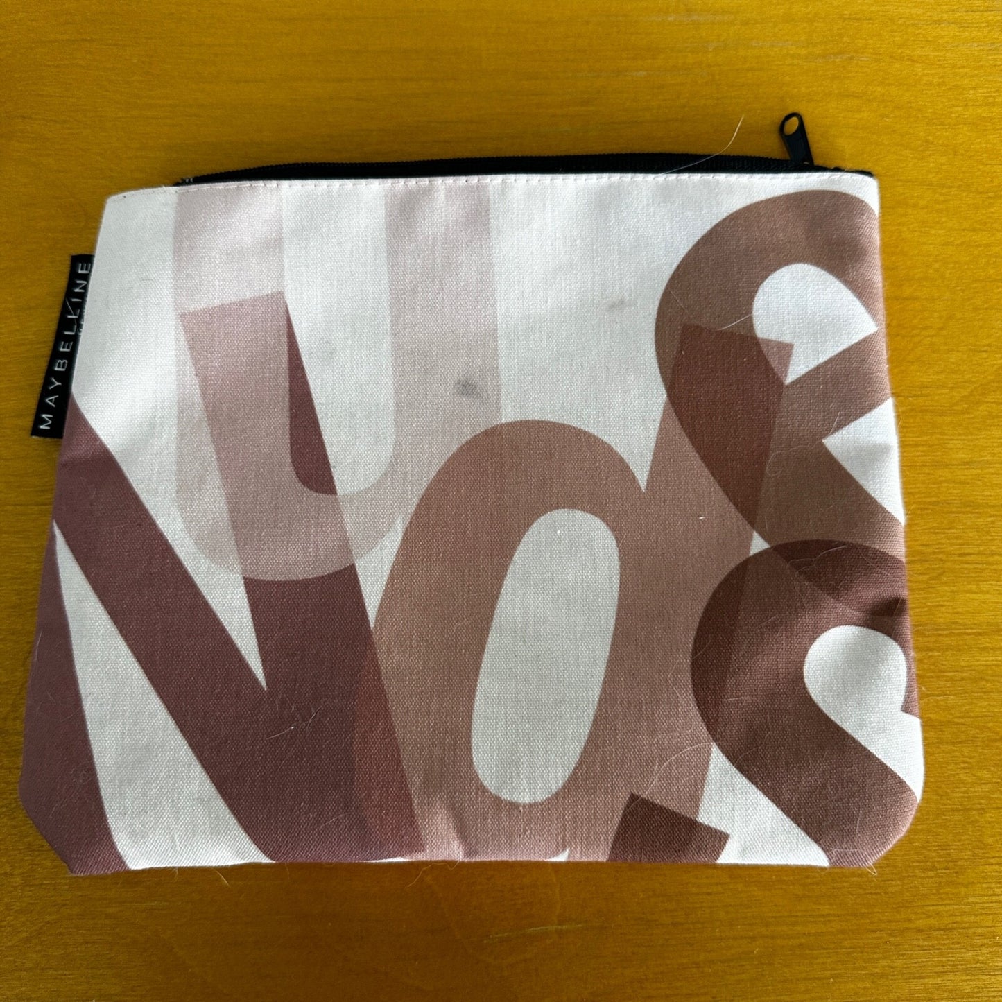 Maybelline New York “Hands Off My Nudes” Travel Makeup Bag Funny Cute Used