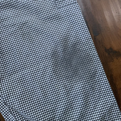 Natural Comfort Uniform Pants  Houndstooth Drawstring Thrashed XL VTG Y2K