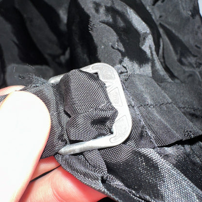 Vintage Buckle Back Vest Mens Black Waistcoat Size S 1940s 1950s 1960s Antique