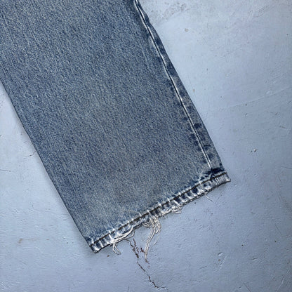 Levis 501 Vintage 90s Mexico Straight Leg Jeans 36x34 Y2K Light Wash Act 34x34