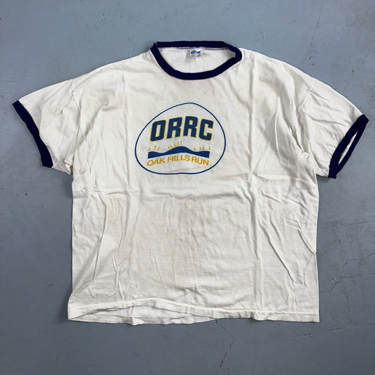 Oregon Champion 80s Ringer ORRC Run VTG T Shirt 1980s Sun Fun Graphic XL Cool