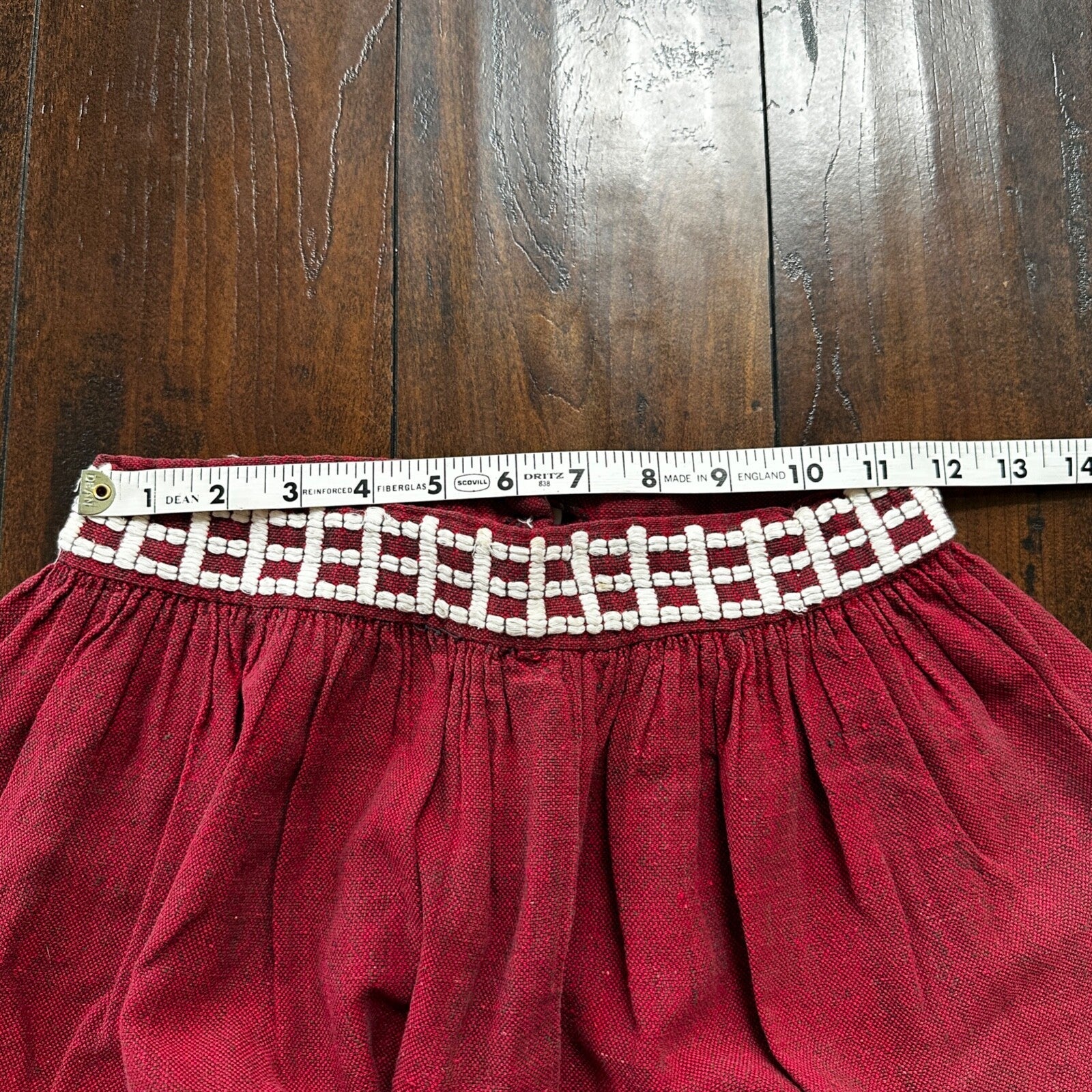 Vintage USA Rockabilly Womens Dress Shirt Skirt 60s 70s Guatemala Rigalt Mexico