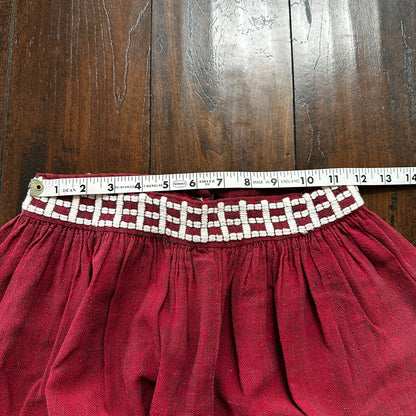 Vintage USA Rockabilly Womens Dress Shirt Skirt 60s 70s Guatemala Rigalt Mexico