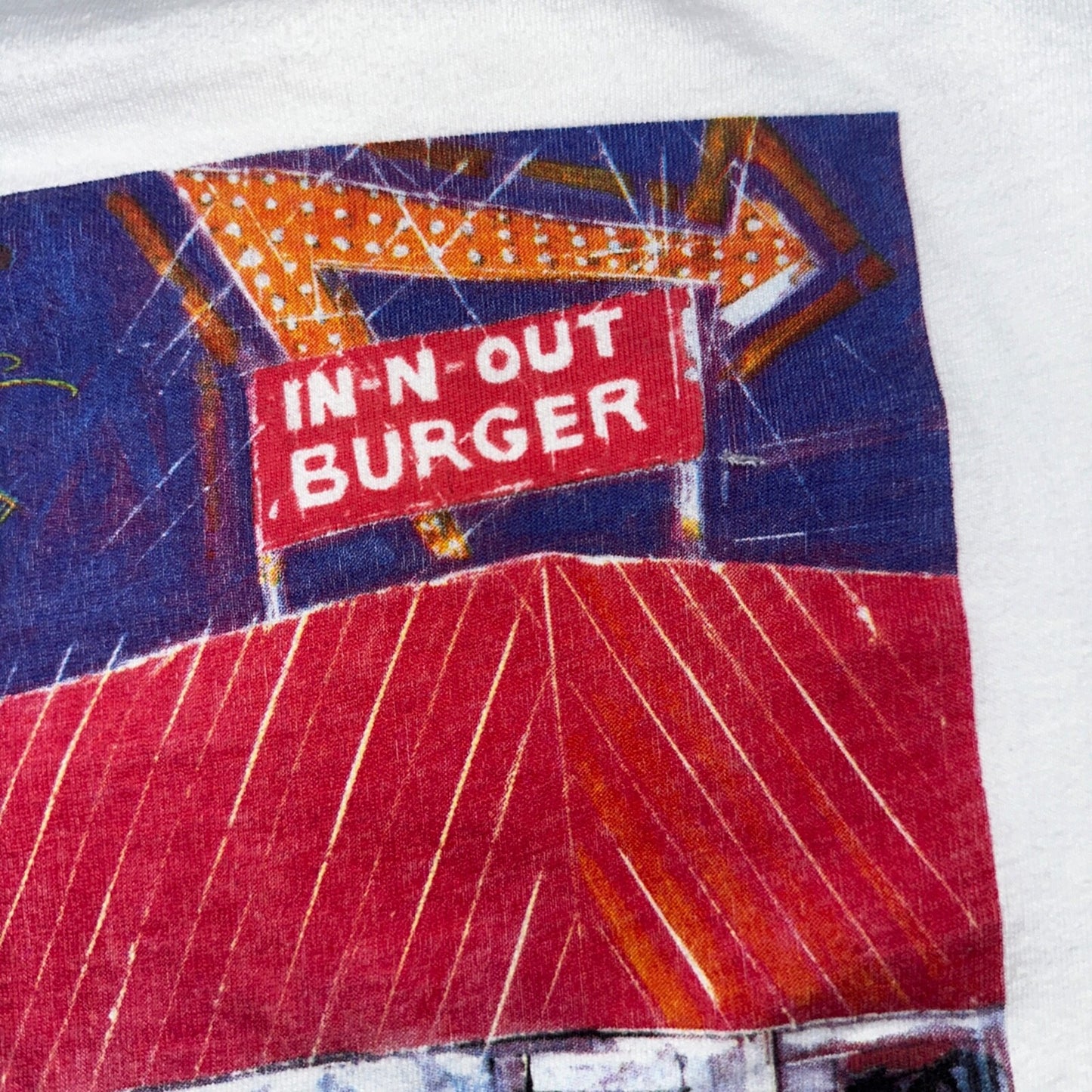 In N Out Souther California VTG T Shirt 90s Single Stitch Promo Burger Food Cars
