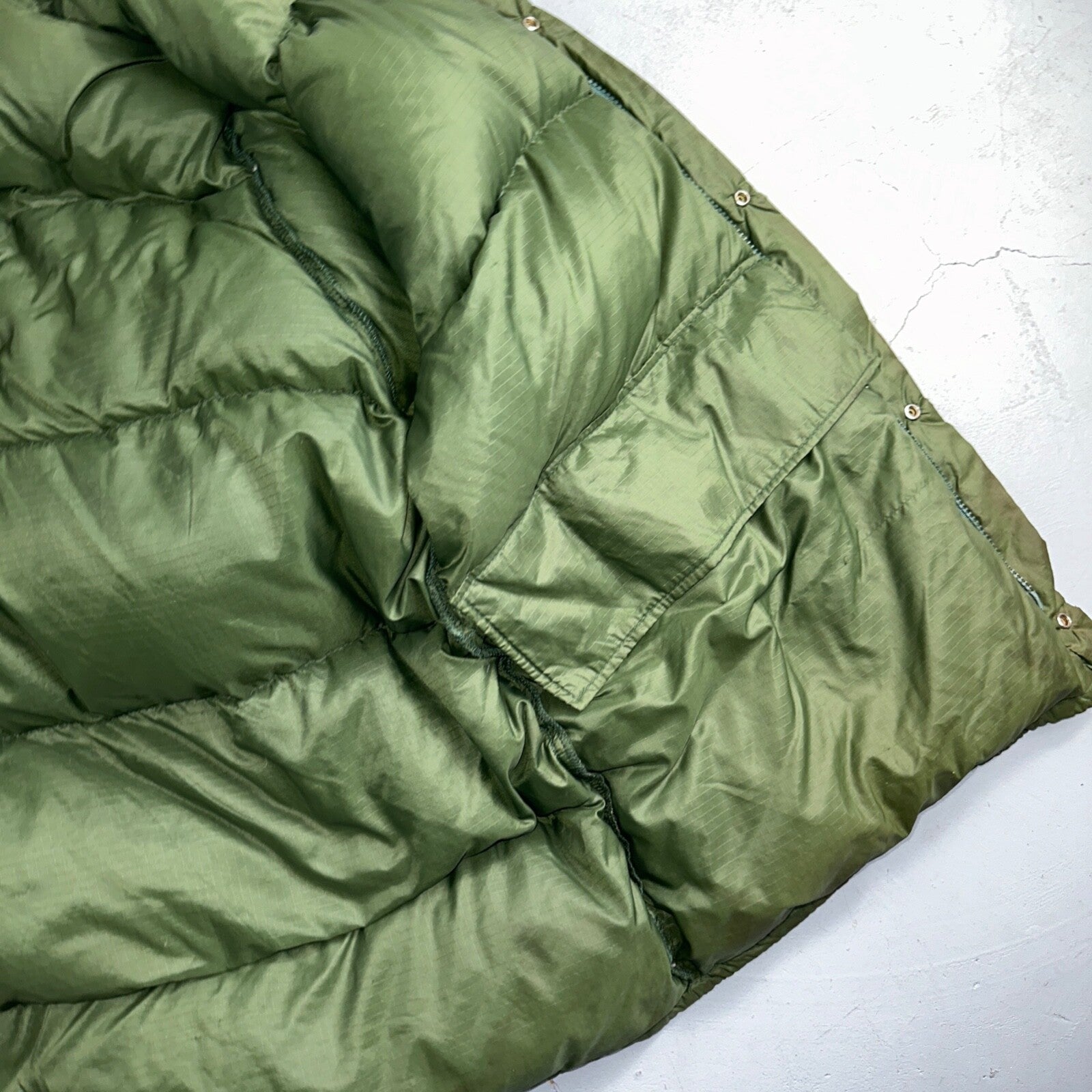 VTG Teton Mountain Coat Goose Down Puffer Coat Green Hunting Hiking 1960s 60s