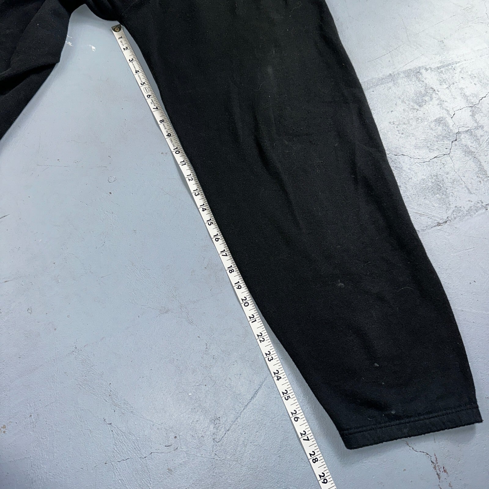 Vintage 70s FOTL Fleece Sweatpants Adult L Black Made In USA Champion 1970s