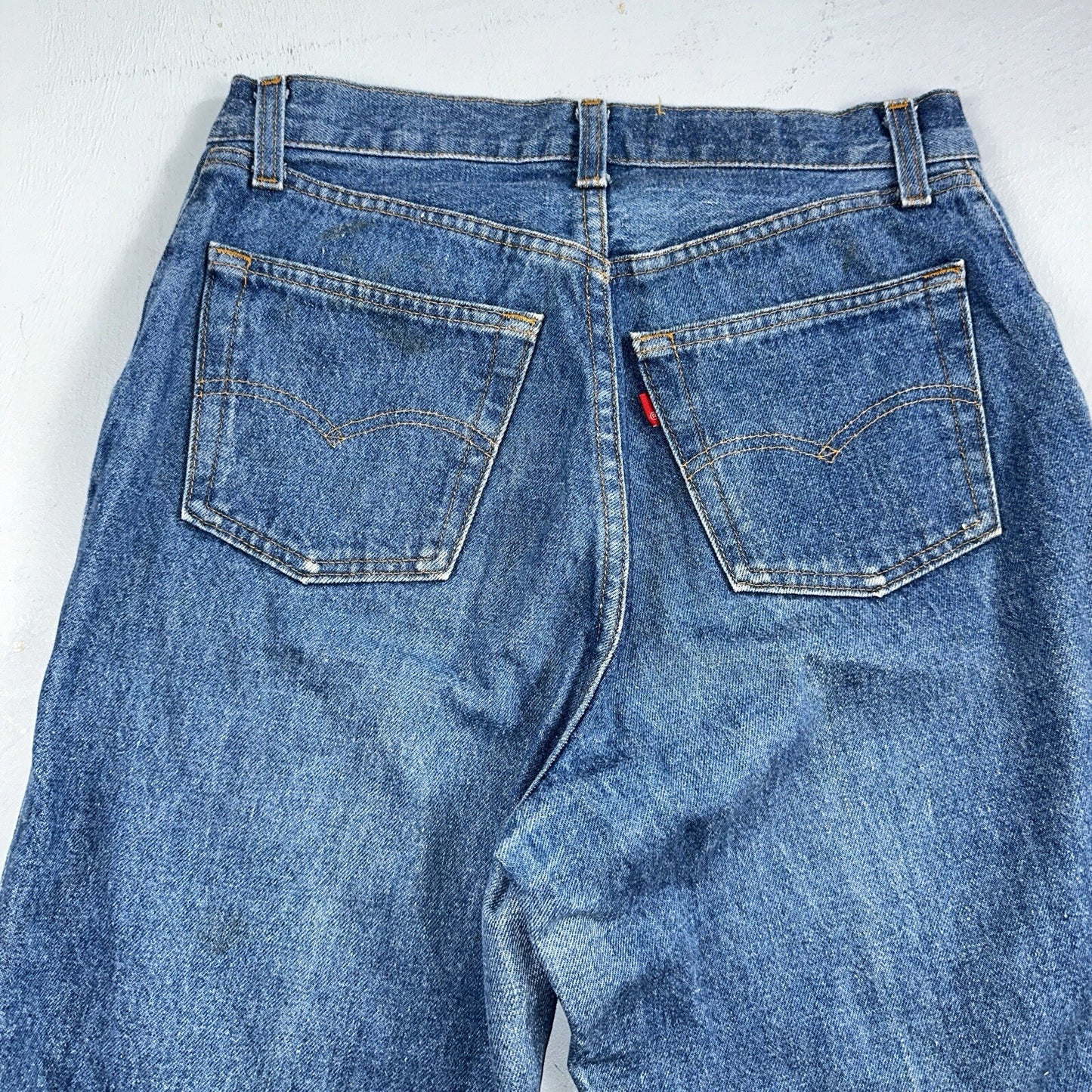 Levis 501 Vintage 80s USA XX Straight Leg Jeans Blue Med Wash High Rise 29x32