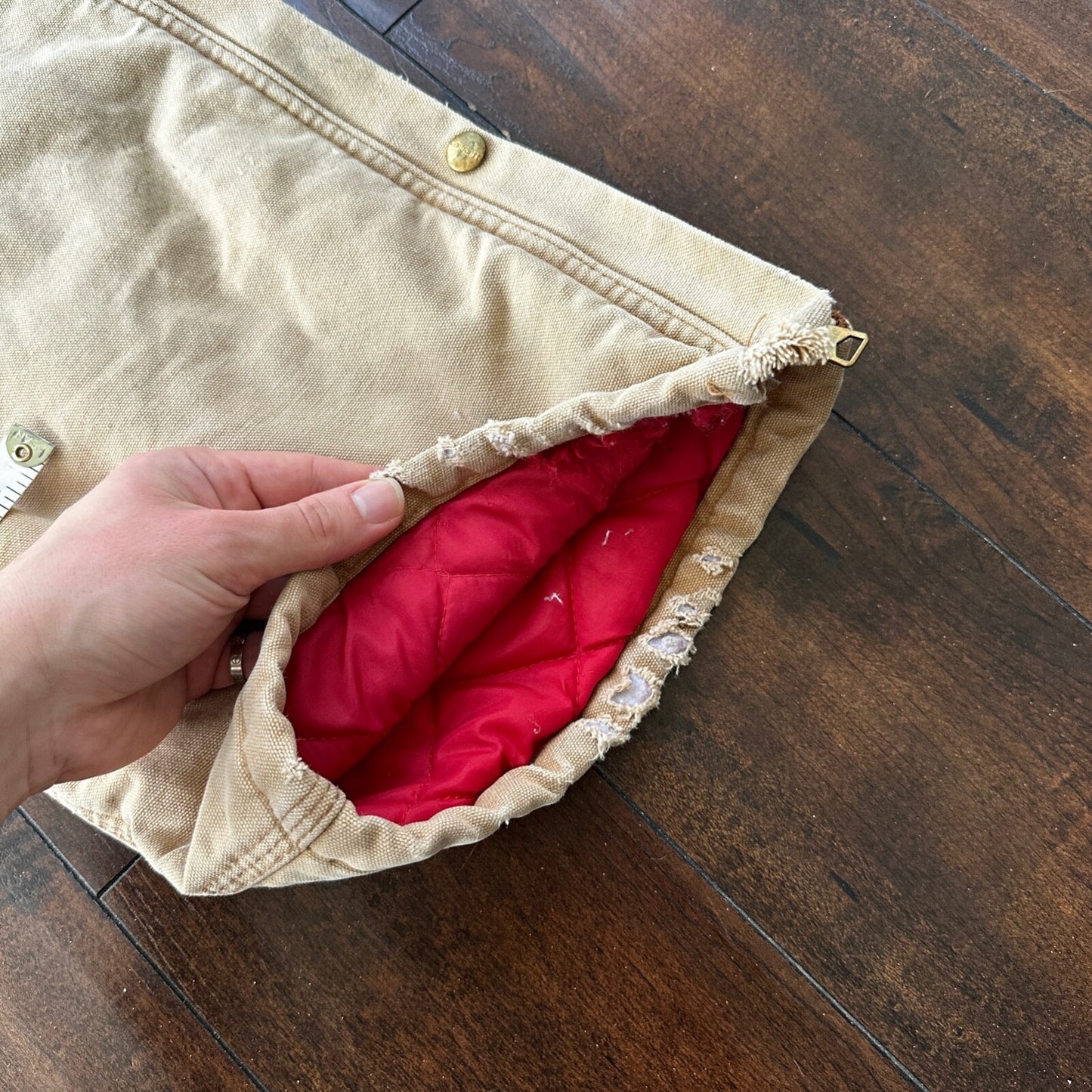 VTG 70s CARHARTT Duck Quilt Coveralls Small 996Q USA overalls Double Knee 80s