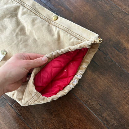 VTG 70s CARHARTT Duck Quilt Coveralls Small 996Q USA overalls Double Knee 80s