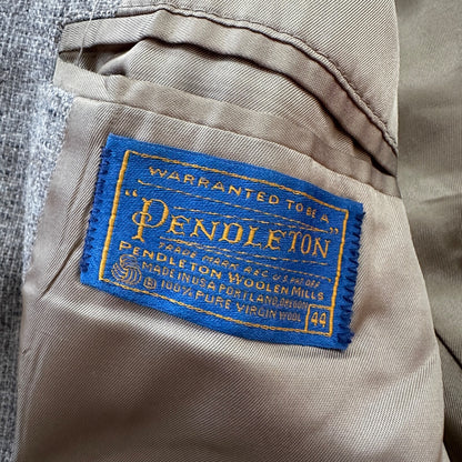 Pendleton 1970s Blazer Men’s 44 100% Virgin Wool Western Sport Coat 70s STAINS