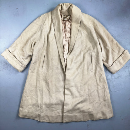 VTG 60s Forstman Beige Penny Lane Pure Wool Harol Crest California Rockabilly