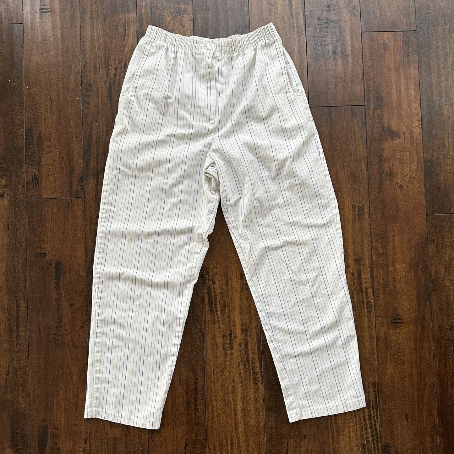 Rainbow Stripes Trader Bay Pants Relaxed Chino Chill Rockabilly 70s 80s Party