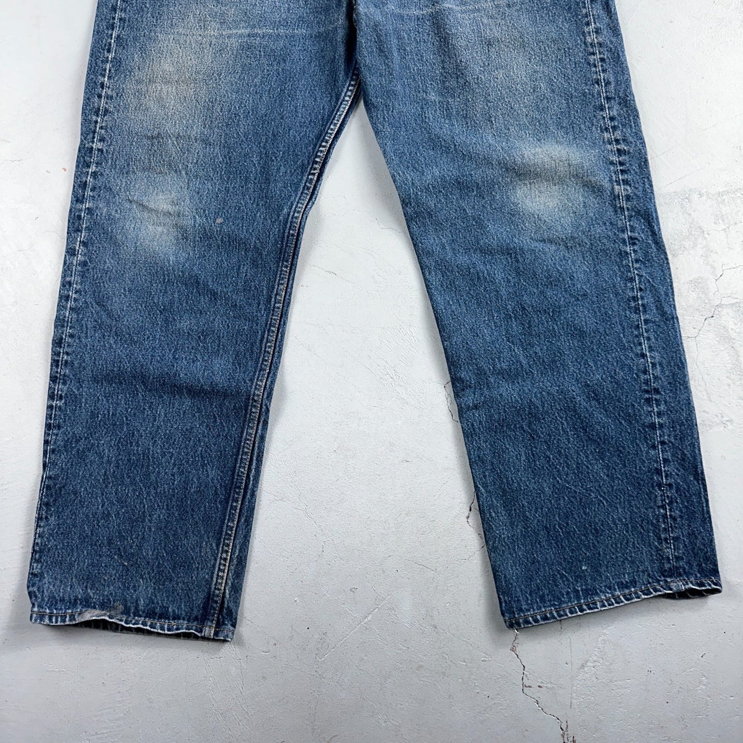 Levis 501 Vintage 90s USA XX Straight Leg Jeans Blue Med Wash 44x32 Act 40x28