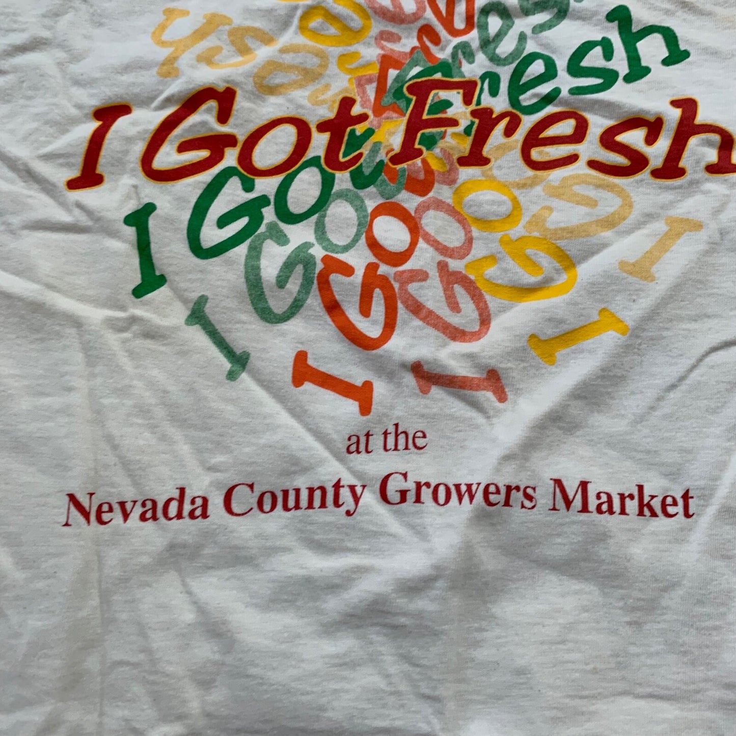 I Got Fresh Vintage T Shirt Nevada Fruits Market Garden Food Fun Humble 90s Rap