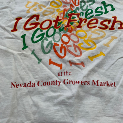 I Got Fresh Vintage T Shirt Nevada Fruits Market Garden Food Fun Humble 90s Rap