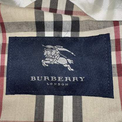 Burberrys VTG London Beige Nova Check Trench Coat Mens Size 44 Regular RARE!