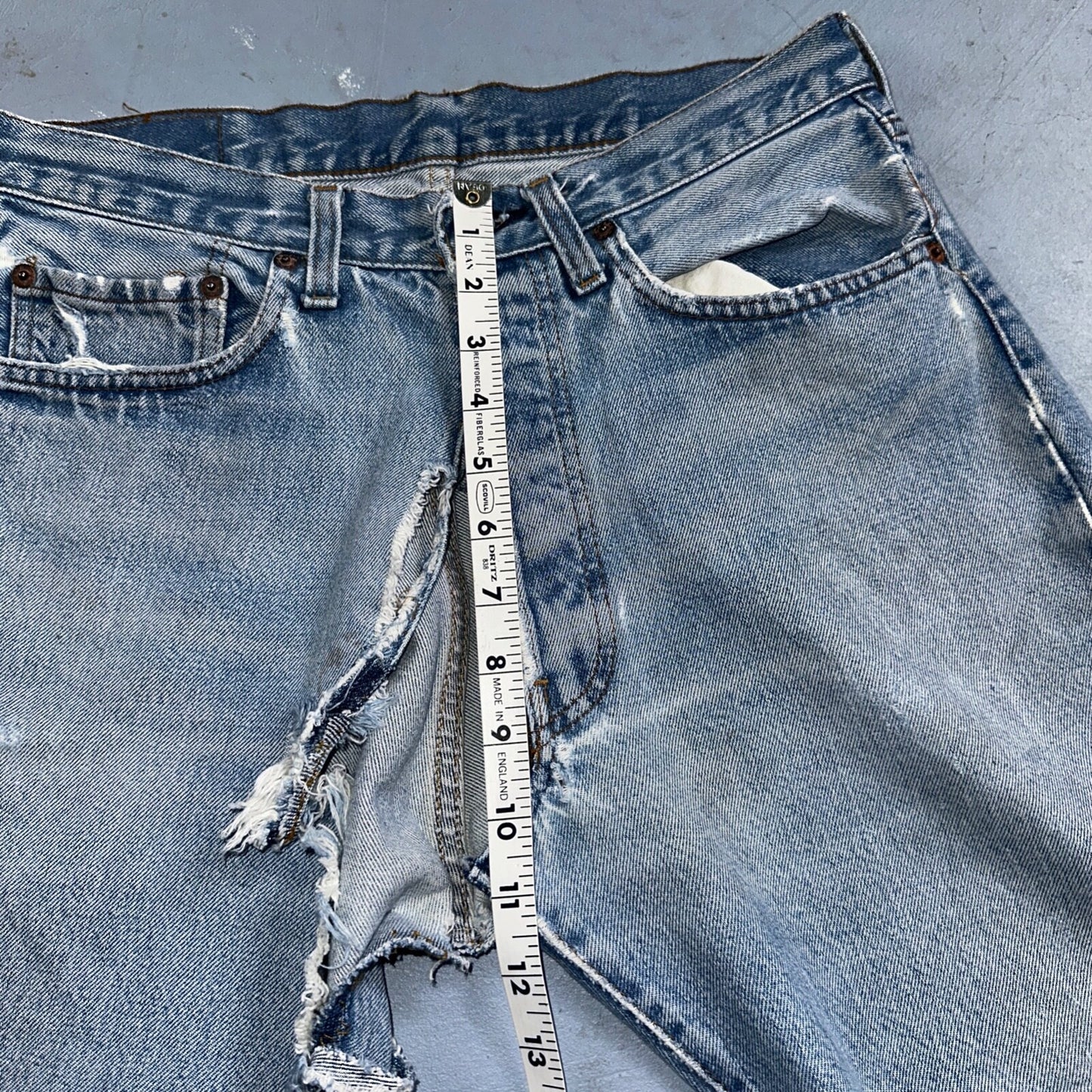 Levis 501 Vintage 80s Redline Selvedge USA XX Jeans Light Wash 32x30 Act 30x28