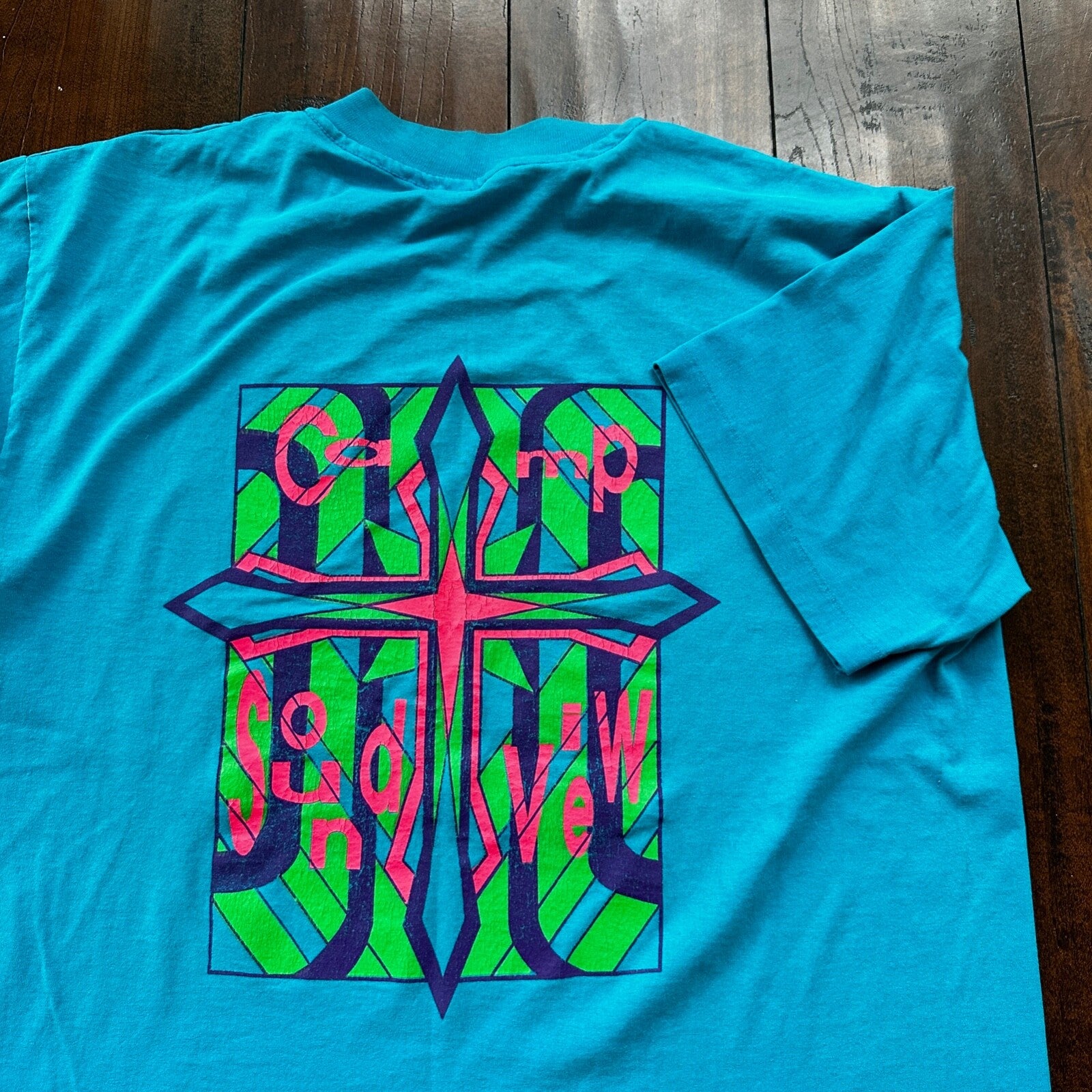 Camp Soundview Vintage T Shirt 80s Hanes Single Stitch Music Party Promo Trippy