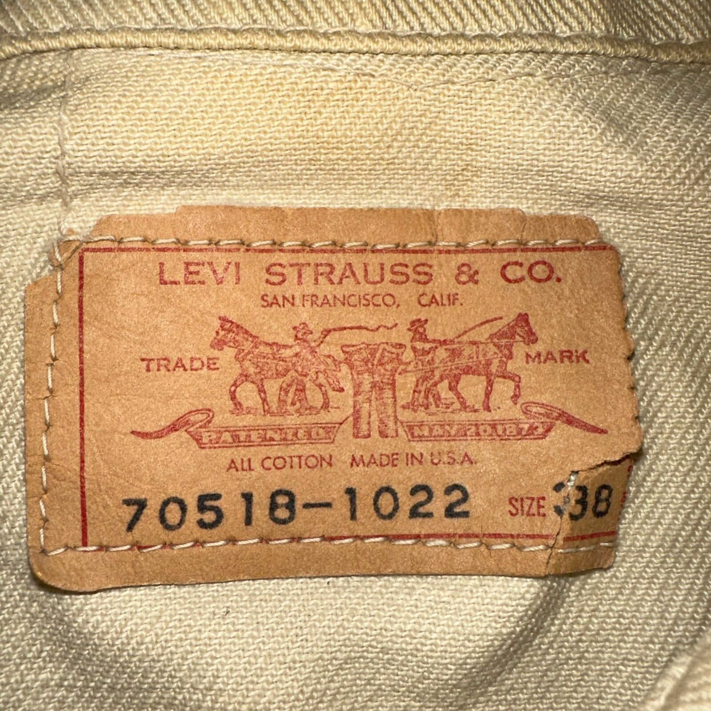 Levis VTG Trucker Jacket 557 Big E Type 3 1960s 60s 70518 1022 White Denim 2