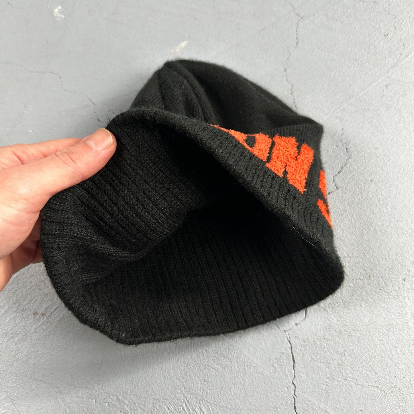 Nike VTG Team Oregon State Beavers Black Beanie Hat Cap Embroidered OS Swoosh
