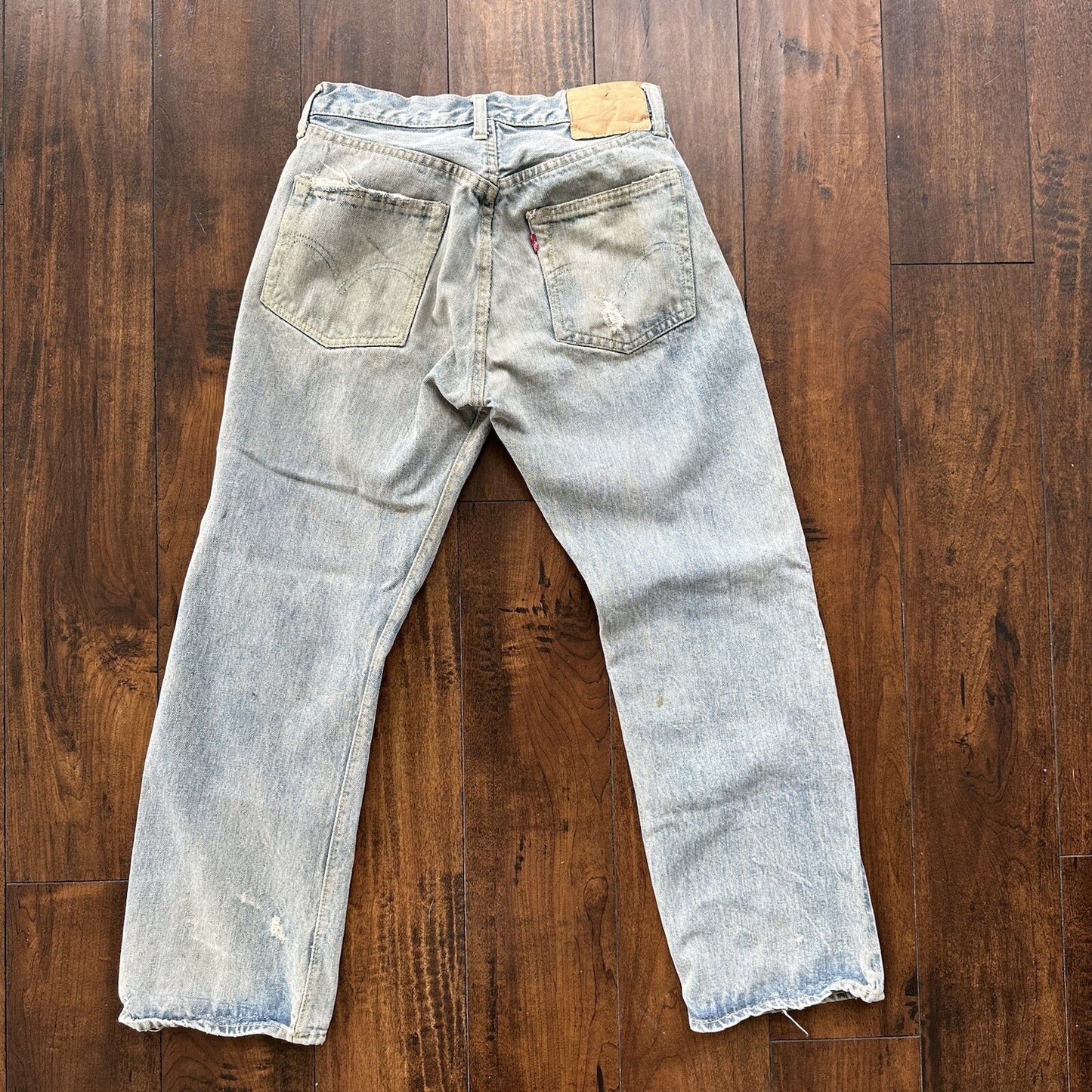 Levis 501 XX Big E True Vintage 50s Redline Hidden Rivets Jeans 1950s 60s 26x26