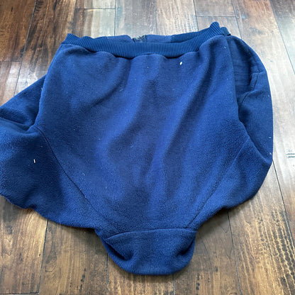 Patagonia Vintage 80s Zip Up Fleece Jacket Navy Blue Full Bomber 90s Deep Pile