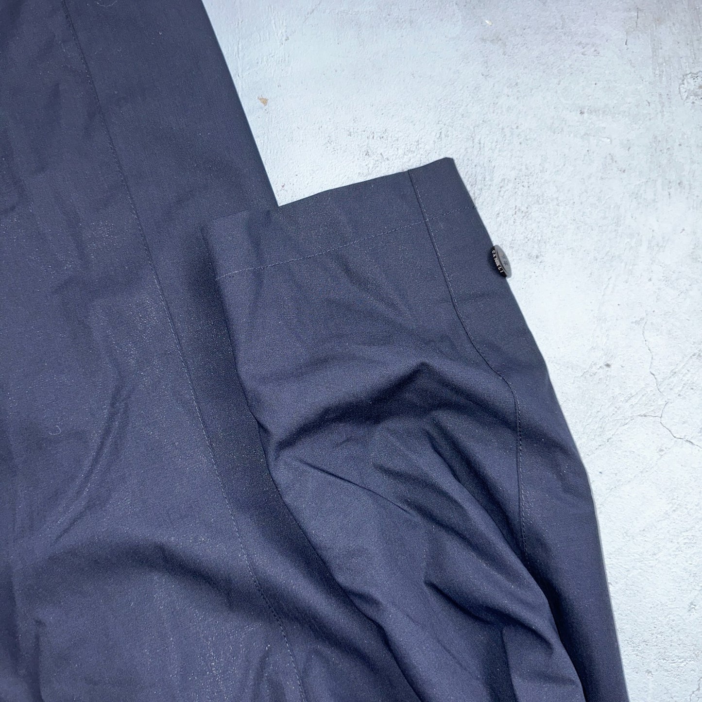 CANALI 1934 Water Repellent Car Coat Navy Rain Protection 54 Italy $2000 Retail