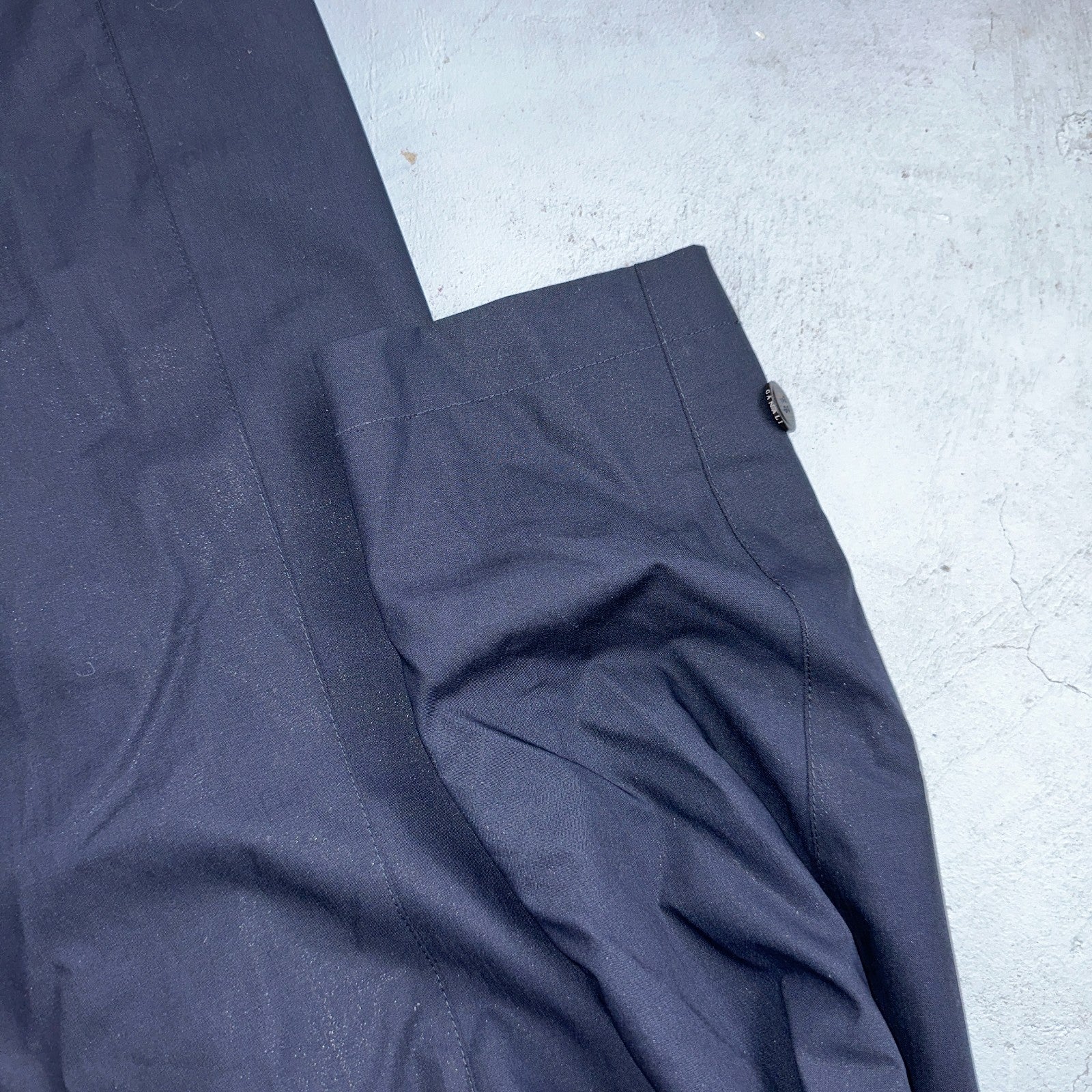 CANALI 1934 Water Repellent Car Coat Navy Rain Protection 54 Italy $2000 Retail