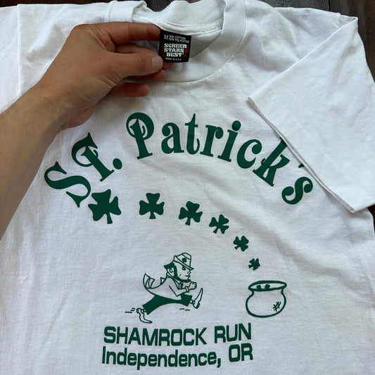 Independence Oregon Vintage T Shirt 80s Shamrock Run St Patricks Screen Stars