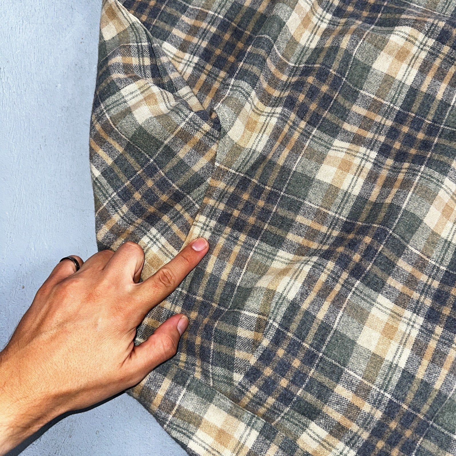 Pendleton VTG Board Shirt Plaid 100% Wool Button Down Size M Plaid 1970s Camp