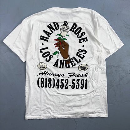 Chinatown Market VTG Style T Shirt Los Angeles Always Fresh Roses Hand Large USA
