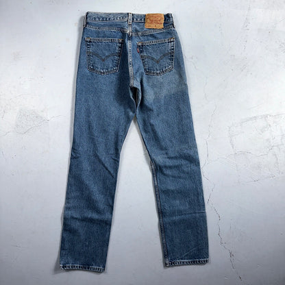 Levis 501 Vintage 90s Mexico XX Straight Leg Jeans 29x32 Y2K Med Wash Act 27x30