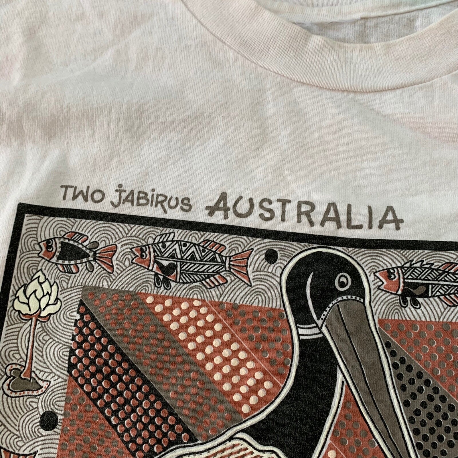 Australia Vintage T Shirt Travel Birds Pelican Ocean Beach Vacation Travel Rap