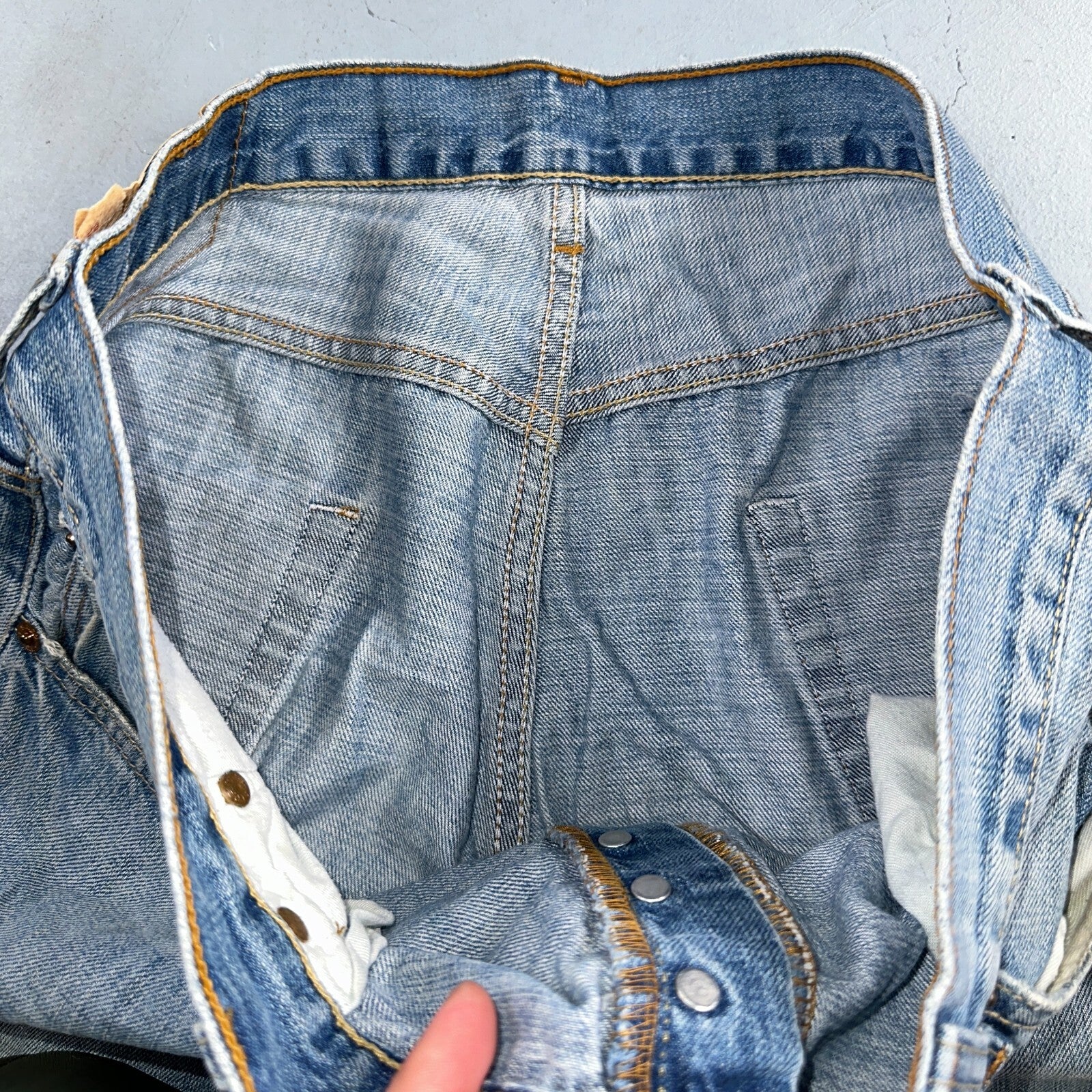 Levis 501 Vintage Y2K XX Straight Leg Jeans Blue Light Wash 36x36 Act 35x34