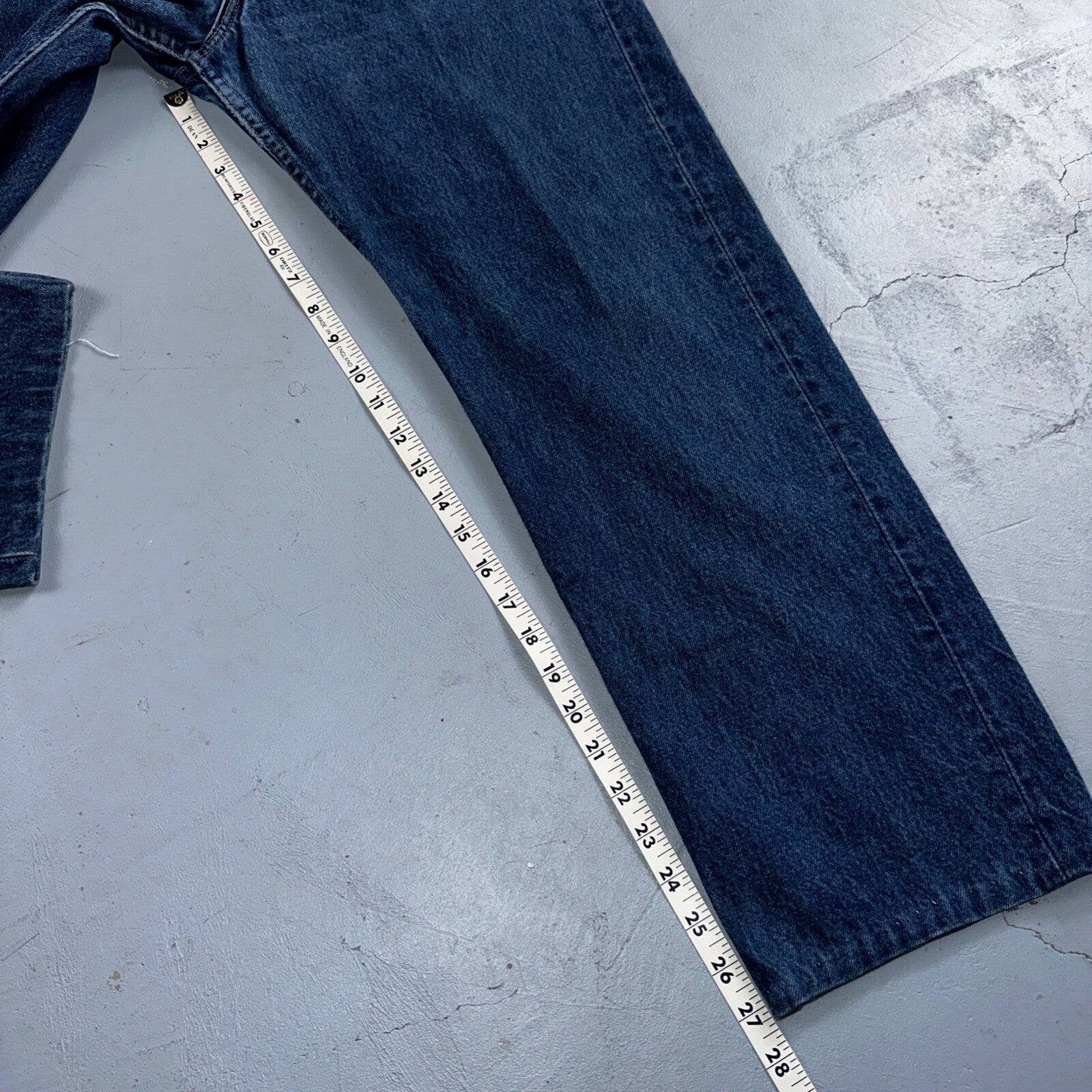 Levis 501 Vintage 90s USA XX Straight Leg Jeans Blue Med Wash 34x30 Act 32x27