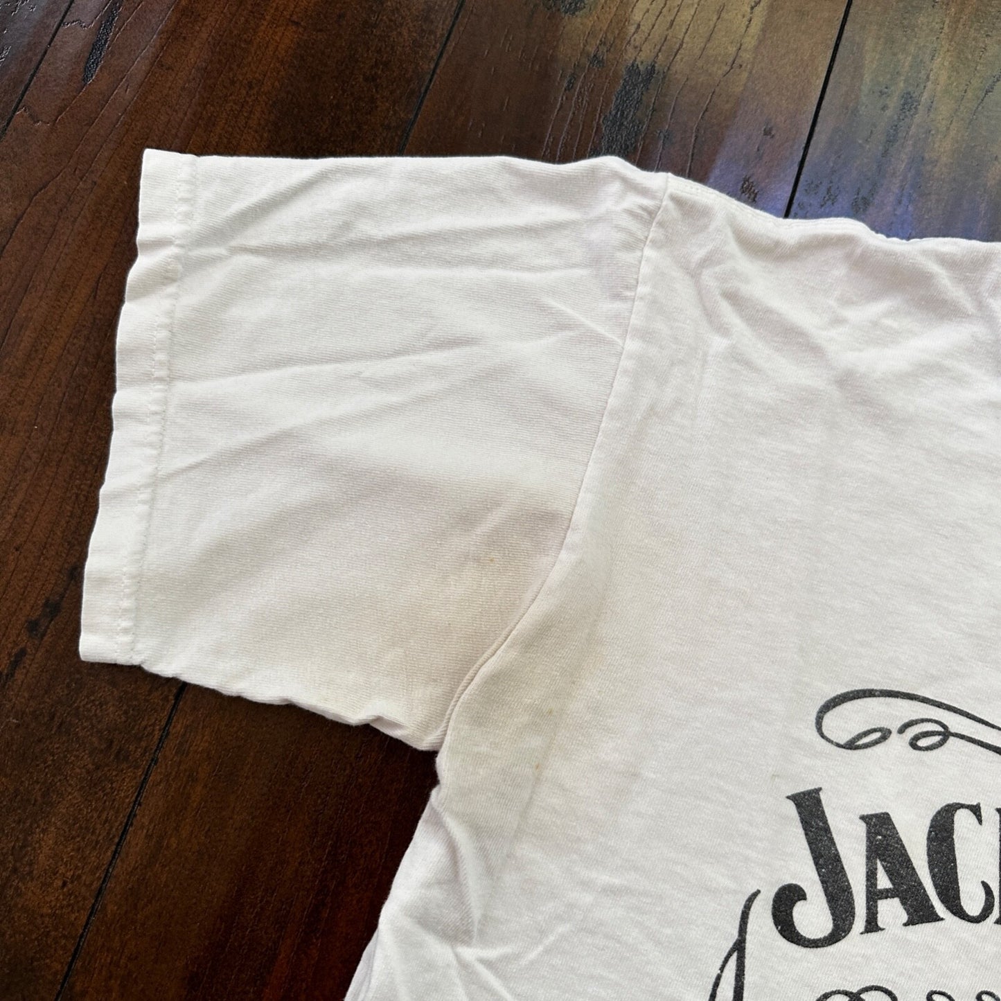Jack Daniels Tennessee Whiskey Y2K VTG T Shirt Heavily Used Medium Alcohol Drink