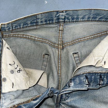 Levis 501 Vintage 80s Redline Selvedge USA XX Jeans Light Wash 29x34 Act 27x28