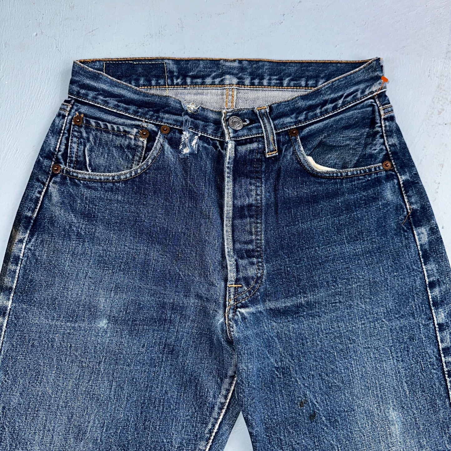 Levis 501 Big E Vintage 60s Redline Selvedge USA XX 1960s Jeans Skinny Act 26x23