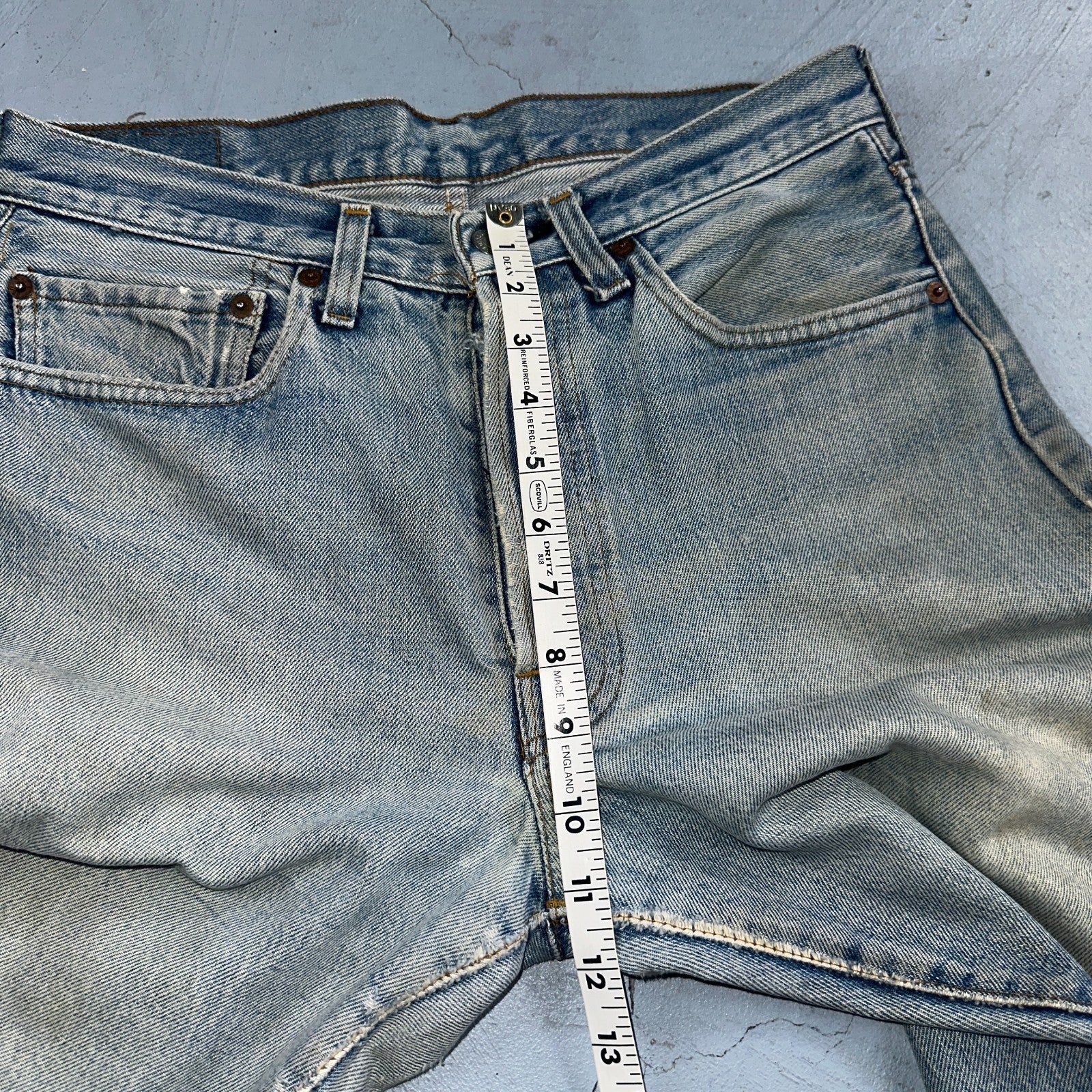 Levis 501 Vintage 80s Redline Selvedge USA XX Jeans Light Wash Worn Act 30x30