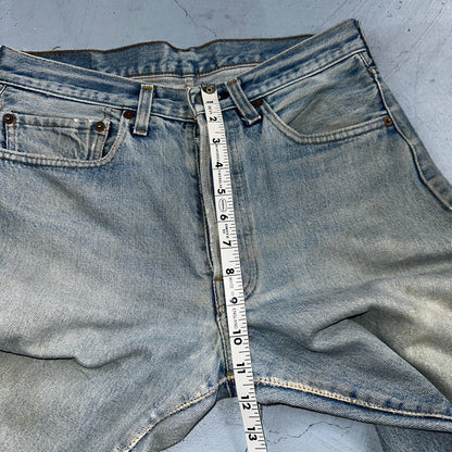 Levis 501 Vintage 80s Redline Selvedge USA XX Jeans Light Wash Worn Act 30x30
