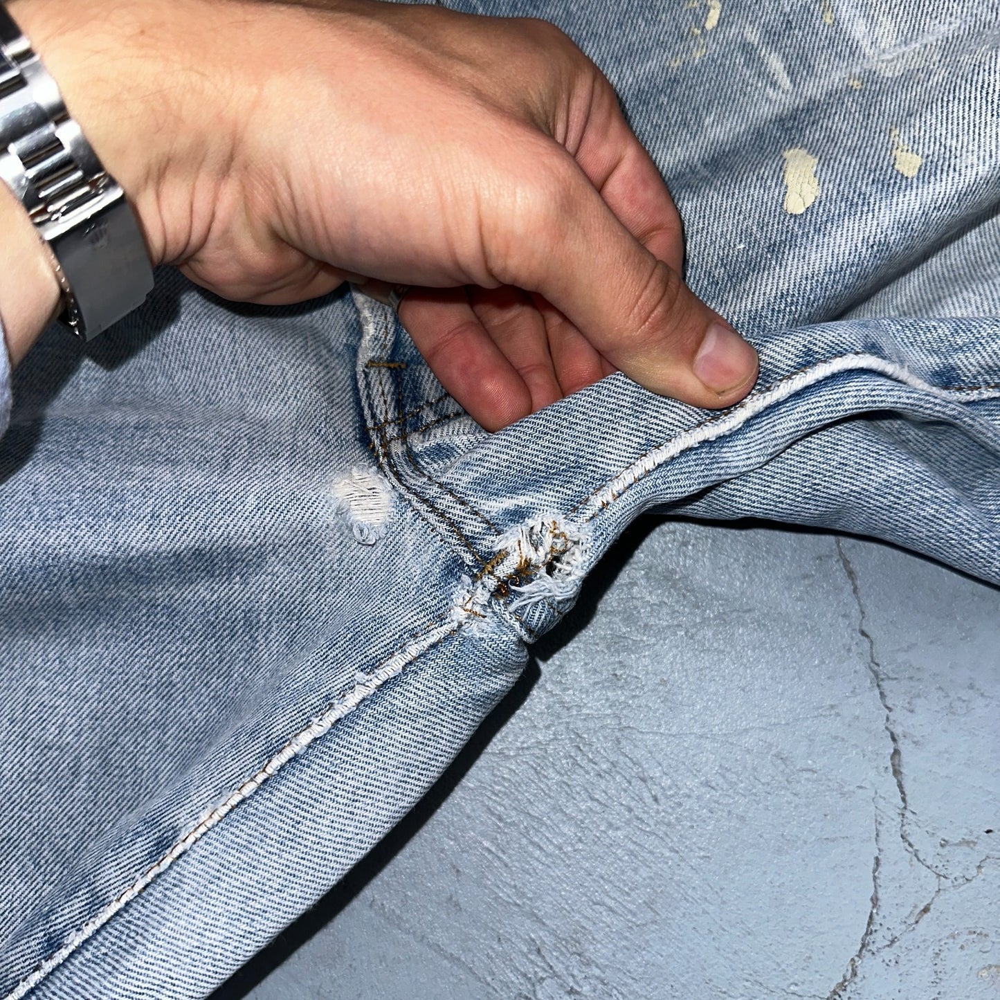 Levis 501 Vintage 80s Redline Selvedge USA XX Jeans Light Wash 40x33 Act 38x30