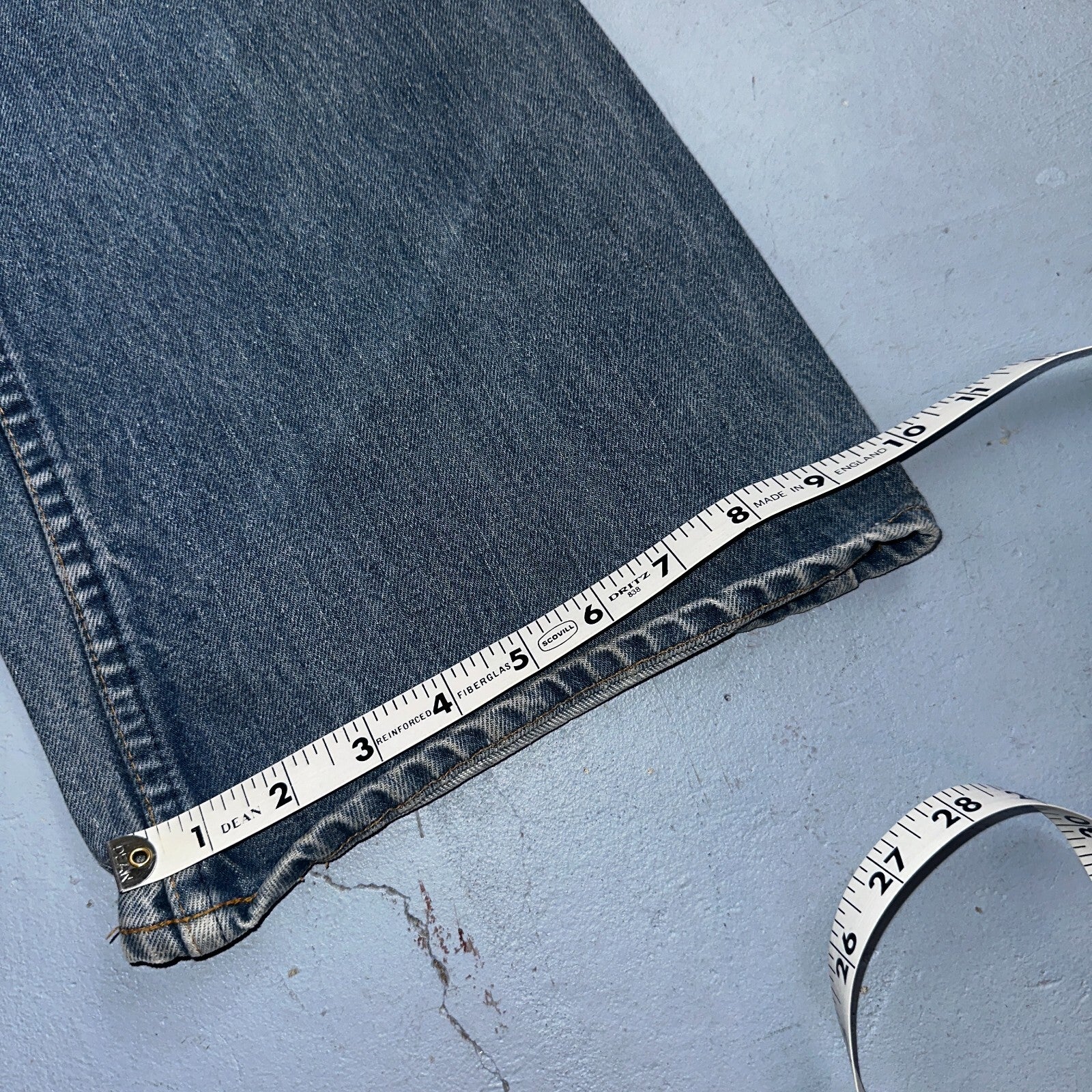 Levis 646 Vintage 70s USA Orange Tab Bootcut Flare Blue Bell Bottom Jeans 40x30