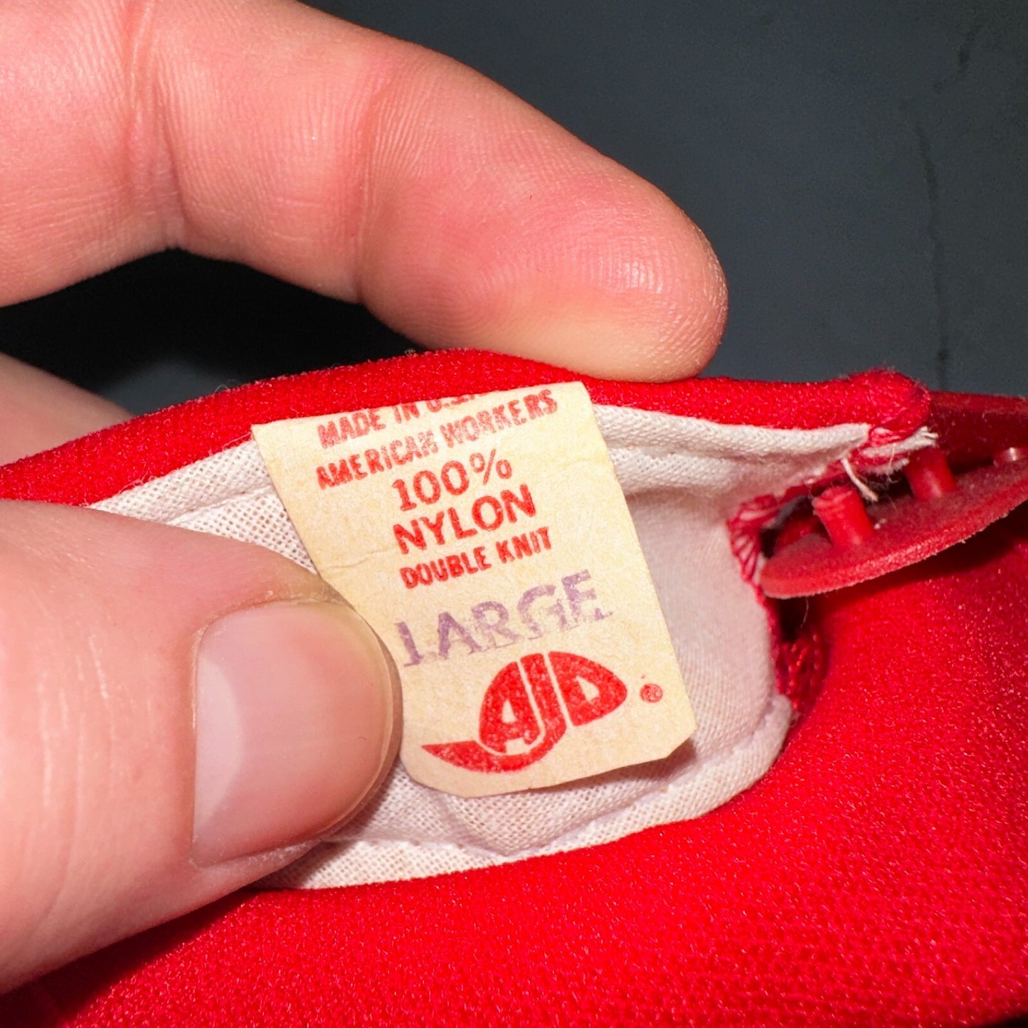 Vintage St. Louis Cardinals Snapback Hat AJD Super Stripe Made USA Trucker Nylon