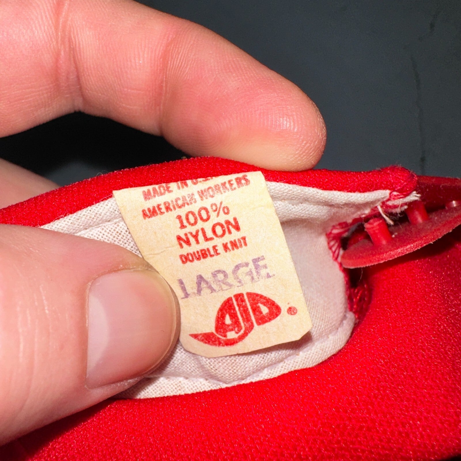 Vintage St. Louis Cardinals Snapback Hat AJD Super Stripe Made USA Trucker Nylon