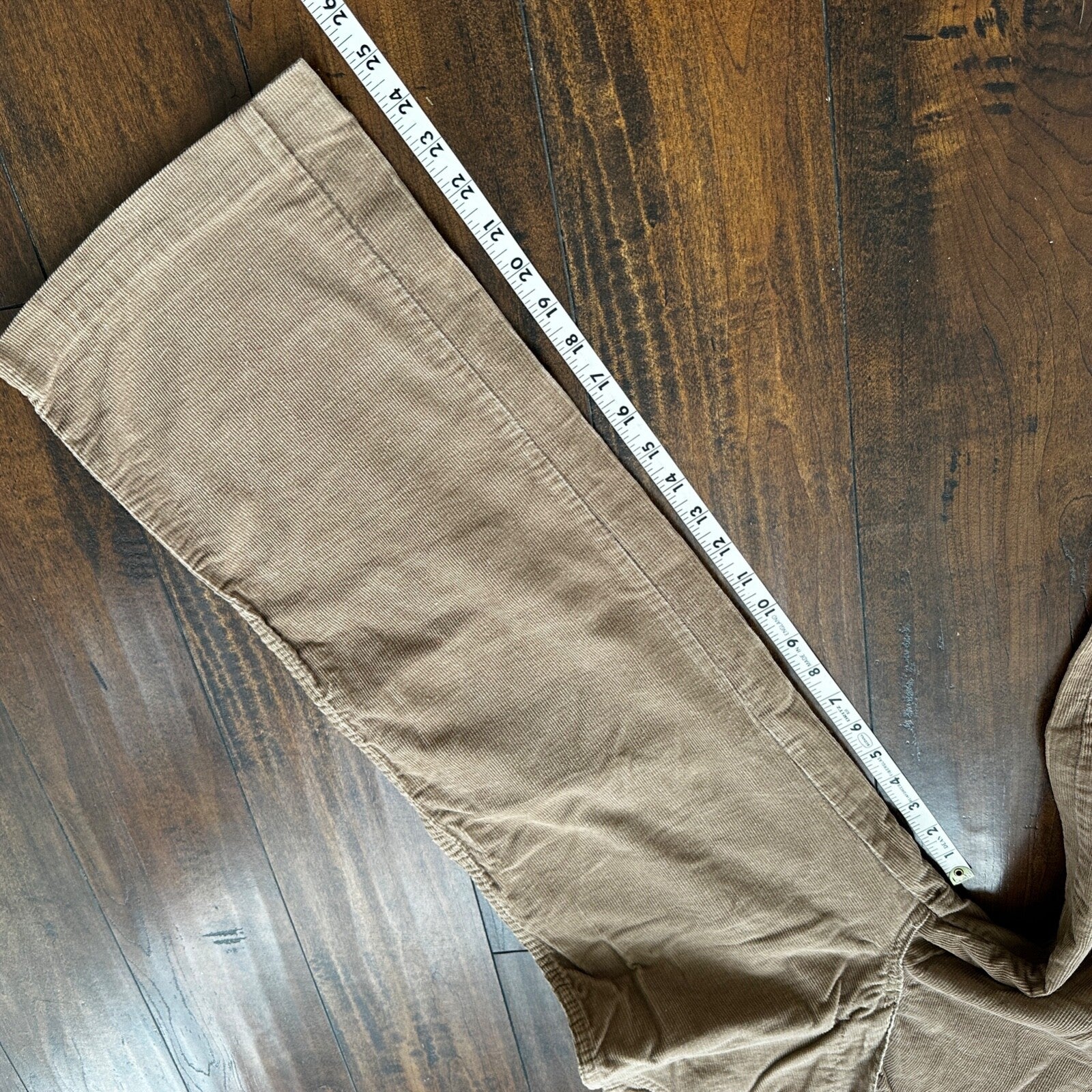 VTG 60s A SMILE USA Brown Corduroy Pants 32 70s 28x25 Capri Cut Cowboy RARE